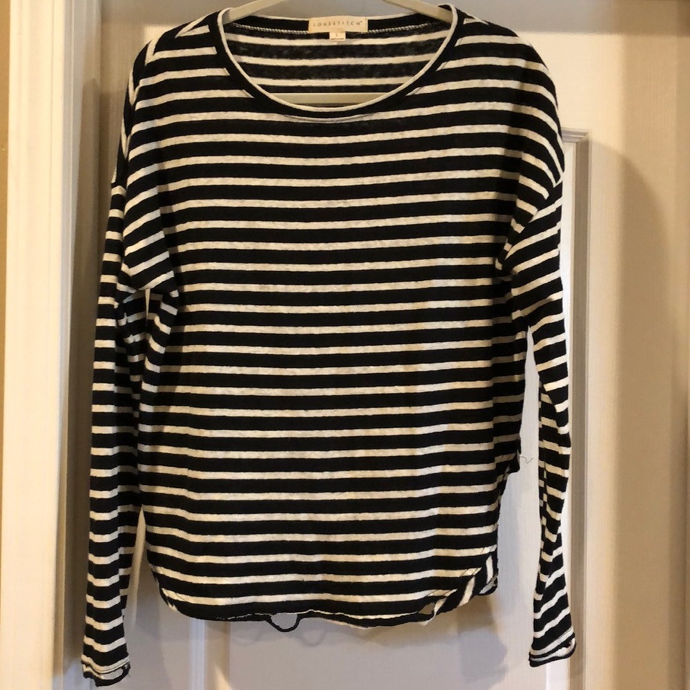 Black and white striped long sleeve